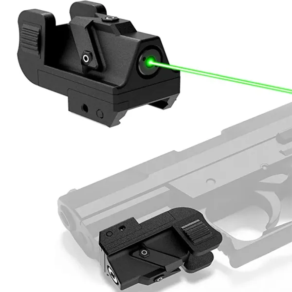 Scopes Pistol Green Laser Sight Adatto Picatinny Weaver Rail Rail Plevalone militare a caccia di pistola con cavo ricaricabile USB per armi pistola