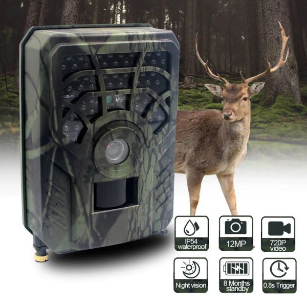 Камеры 12 -мегапиксельная охотничья тропа камера диких животных детекторов камеры HD IP54 Водонепроницаемое инфракрасное ночное видение мониторинг фермы