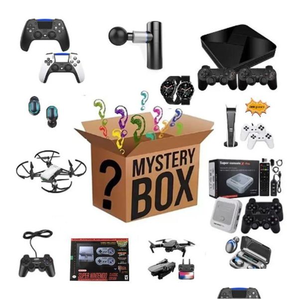 Kulaklıklar Lucky Bag Mystery Boxes Cep telefonu kamera dronları oyun konsolu açma şansı var akıllı saat kulaklık daha fazla hediye dr dhrd8