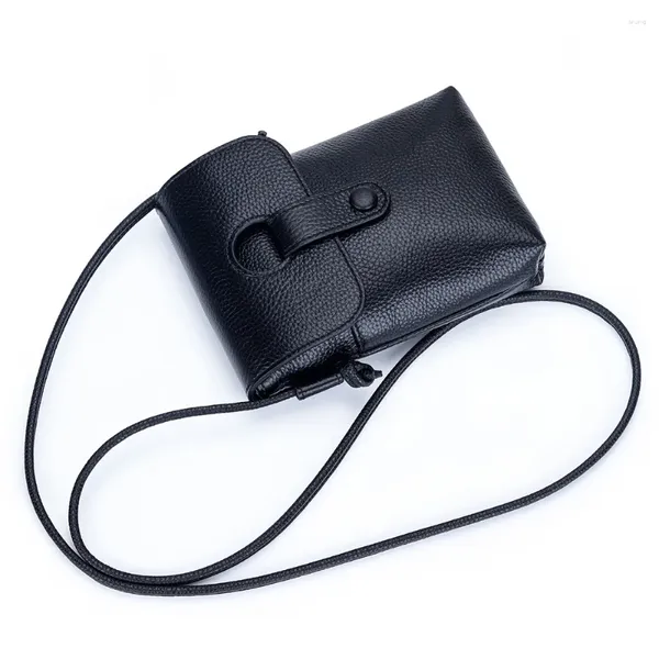 Bolsas de ombro bolsas de moda crossbody for women bolsas de couro genuínas macias com bolsa de esteira de cinta ajustável