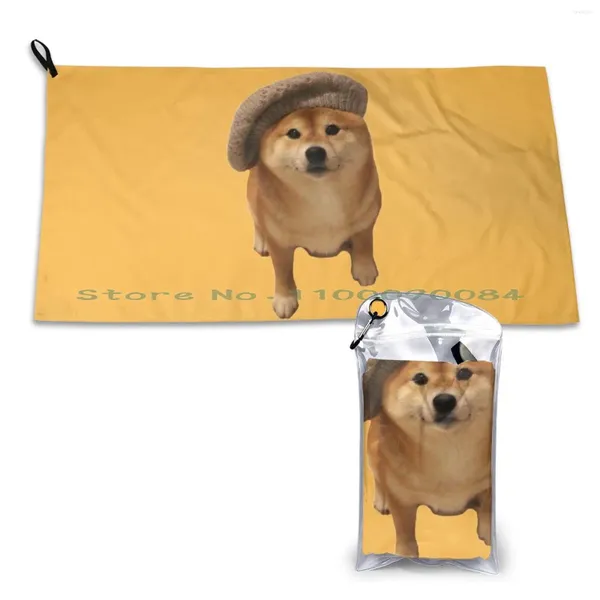 Toalha shiba shishibe inu doge engraçado rápido ginásio seco esportivo broto portátil brote lotus vintage velho