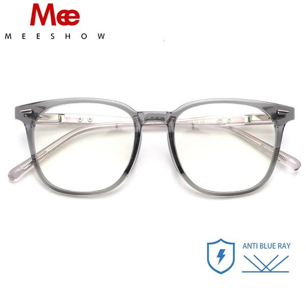 MESHOW DESIGN VIDOS COMPRETO ANTIZ AZUL Bloqueio de Blocking Men feminino Ópulos femininos CR-39 Lentes de resina Prescrição Myopia Glass Optic 240415