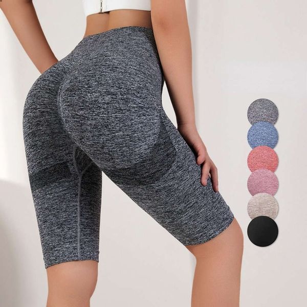 Lu Lu Shorts Allinea senza soluzione di continuità Sport Yoga Legging Women Gym High Waist Push Up Up For Ladies Shorts Leggings FIESS HIP ASSILTURA SPORT SPORT SPORT GRY RUNDAGGIO SPORTICA