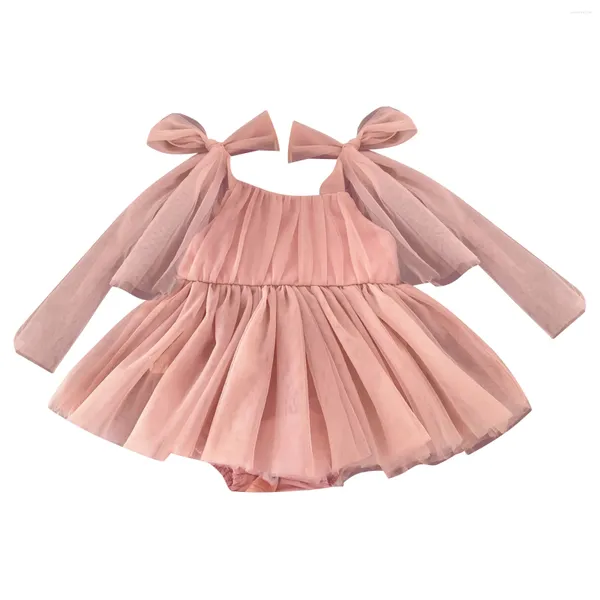 Vestidos de menina tiaobug meninas meninas infantil tule tutu romances vestido malha mangueira aberta back bodysuit houros