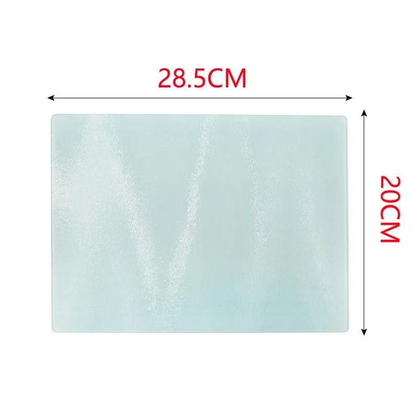 Wärmepressezubehör Großhandel DIY Blank Käsekotblöcke Sublimation Recglas Temperiertes Schneidebrett 28,5 x 20 cm Abfallabgabe von DHQSM