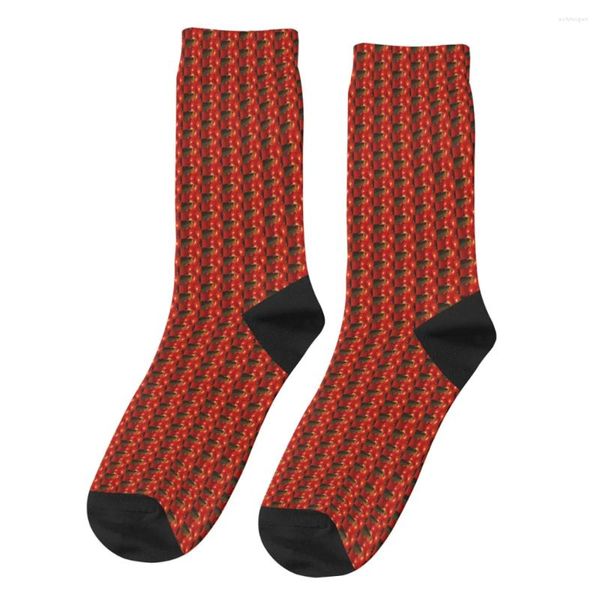 Herrensocken Tomaten Happy Retro Gemüse Food Hip Hop Casual Crew Socken Geschenkmuster gedruckt