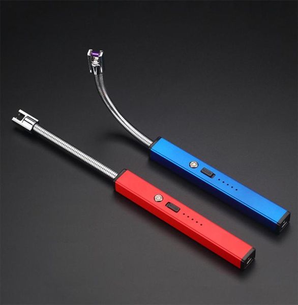 Mangueira Arco elétrico mais leve Pescoço comprido à prova de vento carregável USB mais leve para cozinha cozinha BBQ45843357620496