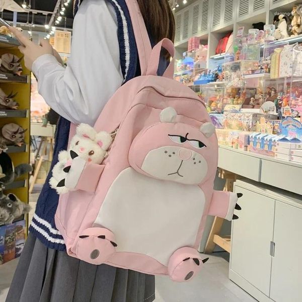 Rucksack Drop Drop Capacity Junior High School Schoolbag Schüler Einfache College niedliche lustige Mädchen Reisetaschen
