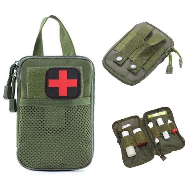 Pacote Pacas portátil Medicine Bag Organizador de primeiros socorros Organizador de camping ao ar livre Kits de emergência Kits Medical Kits Tactical Military EDC Bolsa Carteira