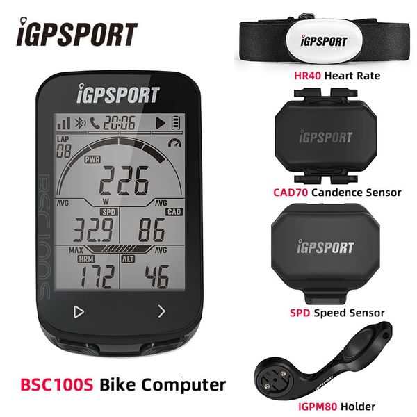 IGPSPORT BCS100S Bike Computer Ble Ble Ant 26 polegadas IPX7 TIPEC 40H LIFERAÇÃO DA BATERIAÇÃO AUTO