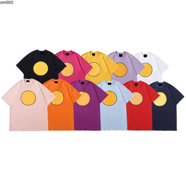 Maglietta designer maschile derw uomini donne maniche corte hip hop hop hop t-shirt arancioni bianche magliette dimensioni