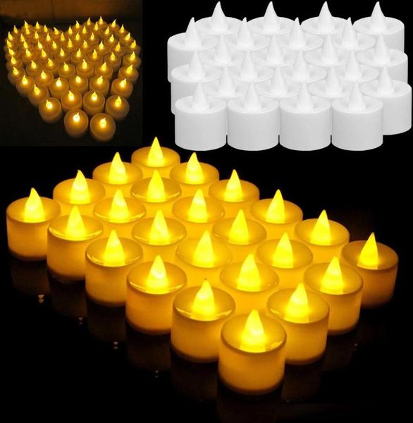 Candle LED sem fumaça sem fumante Flash eletrônico Multi Colors Candle Lamp Weding Party Decor5160924