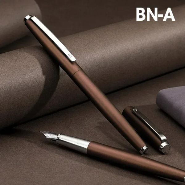 Ручки Hongdian 525 Metal Fountain Pen Iridium Bent Nibs 0,6 мм матовая чернила Pen School Office Gif