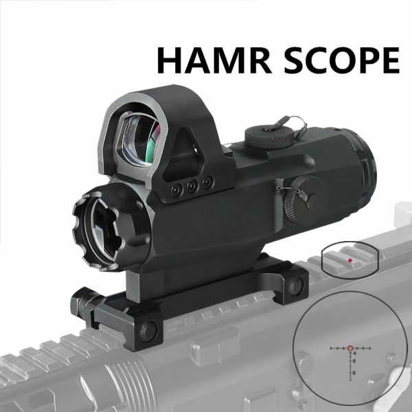 SCOPES PPT HAMR Ambito di Hamr 4x24mm Scopi Mentifier Magnificatore Riflescope Catto notturno Scopi Fucile Sniper Scope Air Gun Optic Scope Optic GS10403