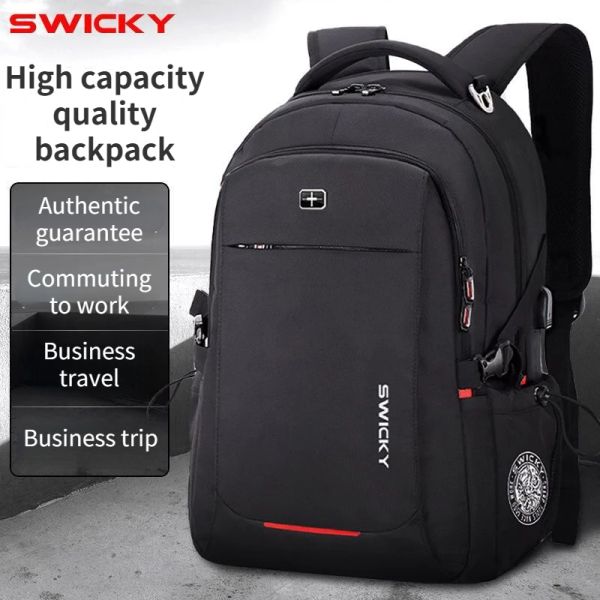Zaini Swiss Army Knife 2023 Nuovo Backpack Waterroof Business da uomo Carampello per viaggi per backpack Verietto Expansion Multifunctional Business Backpack