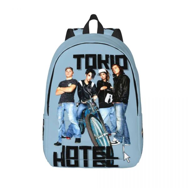 Backpacks Tokio Hotel Rucksack Fashion Billkaulitz Rock Outdoor Rucksacks Junge hochwertige weiche High School Taschen Spaß Rucksack