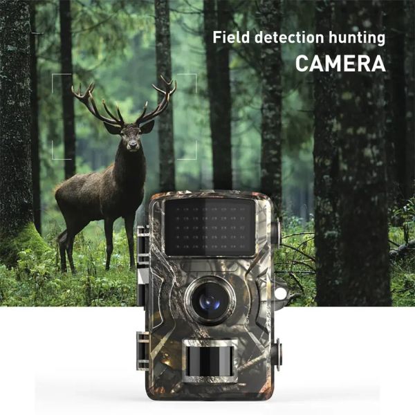 Câmeras de caça de caça à vida selvagem de câmeras HD HD Câmera 16MP 1080p Infravery Night Vision Motion Ativado TRAP CAM