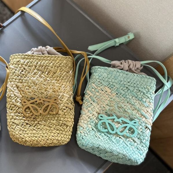 Summer Women Borse Beach Borse Casual Borse Rattan Borsa a tracolla Designer di grande capacità Totes Wicker Woven Straw Women Lady Cross Crossbody