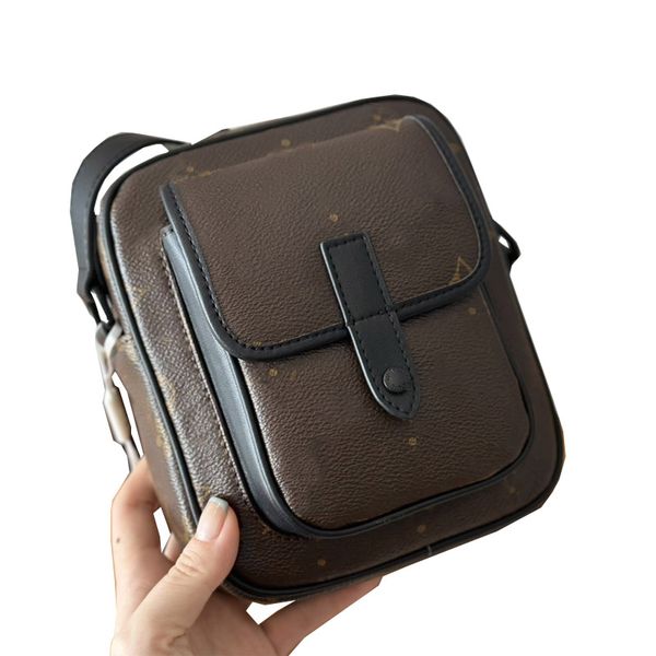 Дизайнер Quest Messenger Bag S-блокировка вертикальная носимая кошелька мешок для кросс-кубота для женщин мужские сумки для плеч кожаные сумочки сумочка леди кошелек кошелька