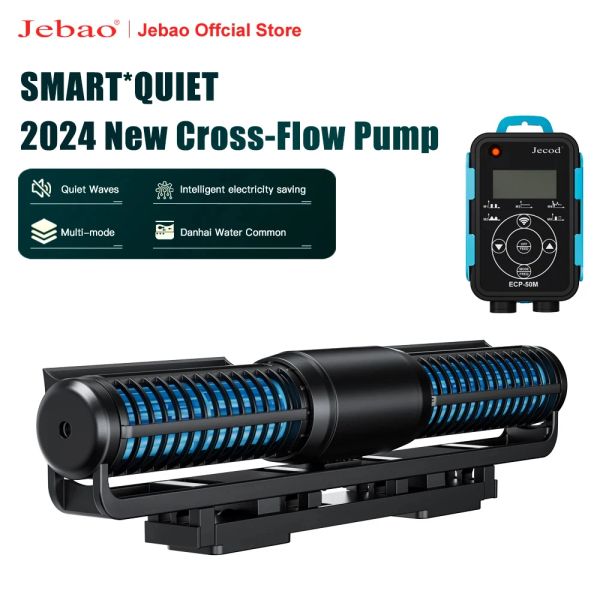 Аксессуары Jebao Jecod 2024 Crossflow насос ECP Wi -Fi Танк аквариумный водный насос Внешний ЖК -контроллер дистанционный рифовый резервуар