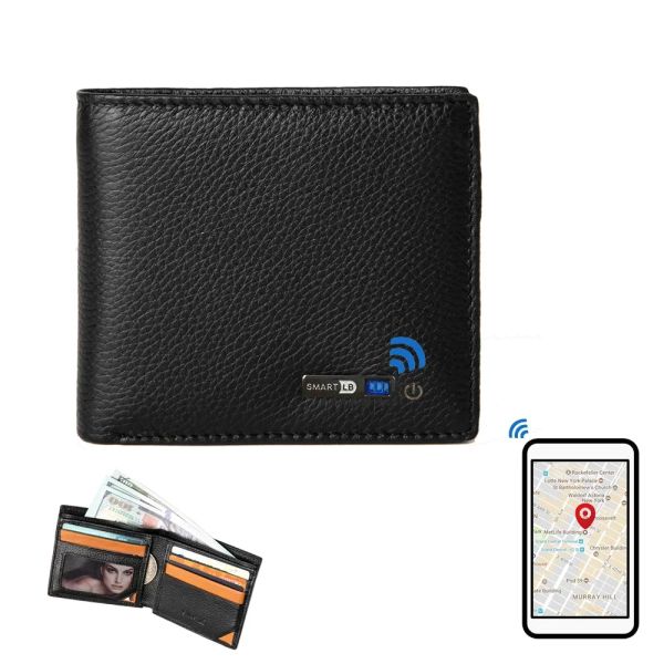 Brieftaschen Smart Wallet Fashion Wallet GPS Bluetooth Tracker Geschenk für den Vatertag Slim Kreditkartenhalter Cartera Hombre Tarjetero Brieftaschen