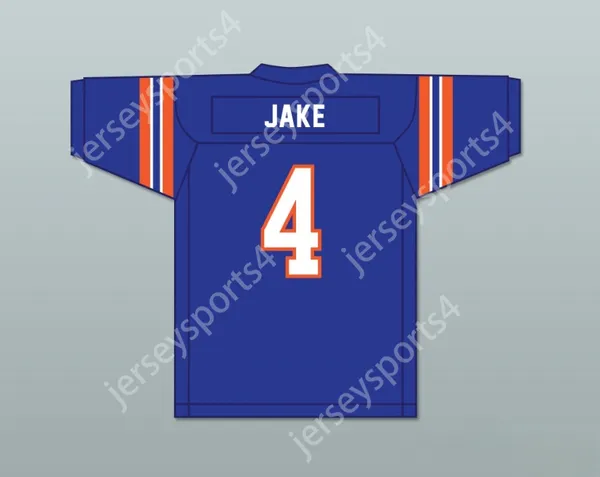 Custom Nome Nome Numen Youth/Kids Jake 4 John Hughes High School Wasps Blue Football Jersey Non un altro film per adolescenti Top Top Top S-6xl S-6XL