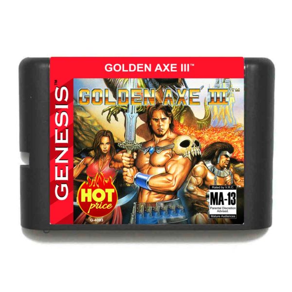 Kartlar Golden Axe III 16 Bit MD Oyun Kartı Üreme Sepeti Sega Genesis Mega Drive