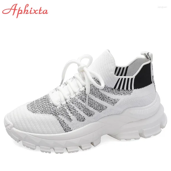 Sapatos casuais Aphixta 2024 Plataforma Old Dad Dad