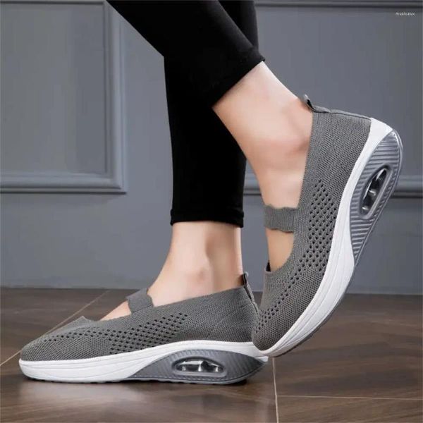 Scarpe casual platforme wegde ladies piatto vulcanizzare mocsins mocasins sneakers models 2024 sport besket un unico piede largo