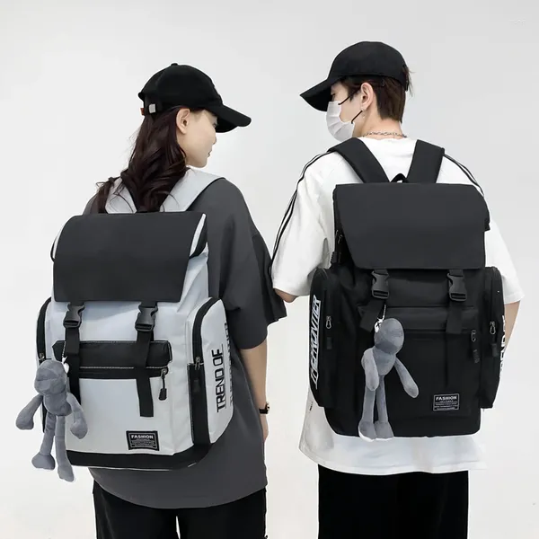 Backpack Mode große Student Canvas Girls Jungen Schultasche Hochkapazität Frauen Frauen süße Freizeitreisen