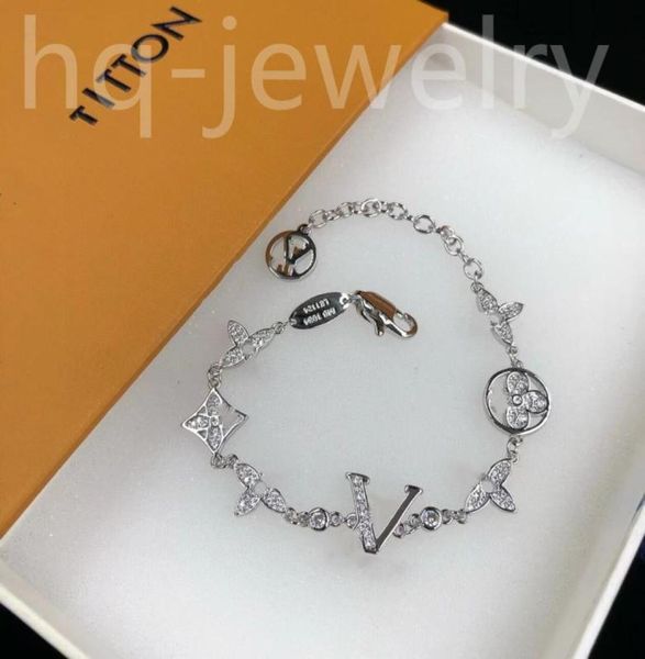 2023 Sterling Silber Armband Unisex Designer Armbänder Luxus Cool Boy G Fashion Mens Frauen Männer Kette Geschenkpaar Armbänder D21096348032