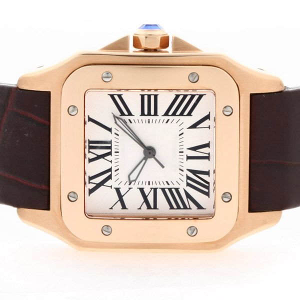 Orologio da uomo di lusso 2836 Movimento automatico Custodia in oro rosa con quadrante bianco orologio in pelle marrone orologio designer di alta qualità per uomo orologio oro orologio da 41 mm