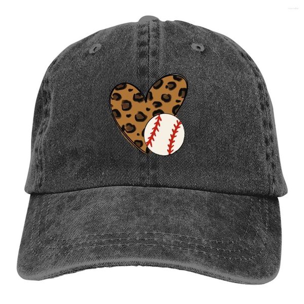 Caps de bola beisebol amante de coração boné homens chapéus mulheres proteção de viseira snapback esportes