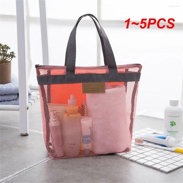 Aufbewahrungstaschen 1-5pcs Kinder Spielzeug Strandtasche Mutter Baby Handtasche Nässe Trennung Schwimmen Mesh groß für Handtücher Make-up Sportarten