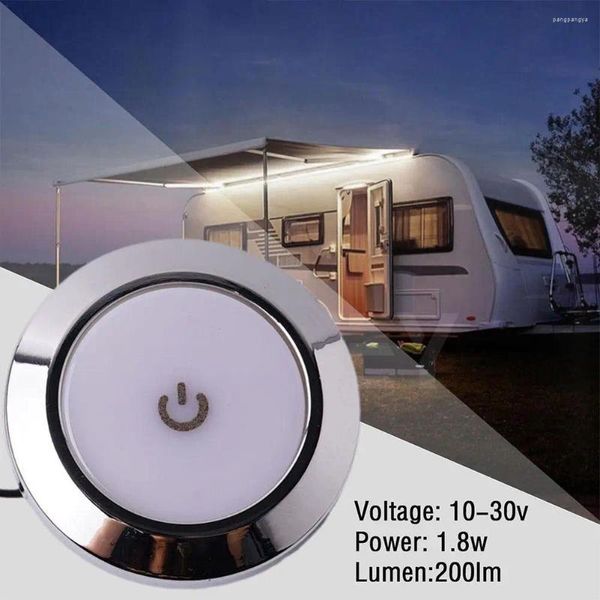 Alle Geländeräder 12V RV Innendecke LED -Licht mit Dimmerschalter 5W Auto rund Innendachlampe für Camper Boat