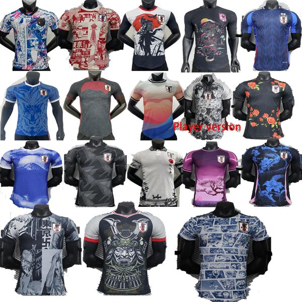 S-xxl 23 24 25 Jerseys de futebol Japão Jerseys Cartoon Isagi Atom Tsubasa Minamino Asano Doan Kubo Ito Man Kit Japonês Especial Uniform Football Cirche Player Versão