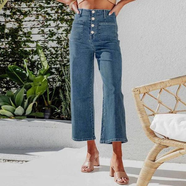 Женские джинсы винтажные повседневные джинсовые брюки женская модная добыва