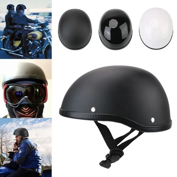 Casco da motociclista retrò unisex casco bici vintage elmetto a metà faccia