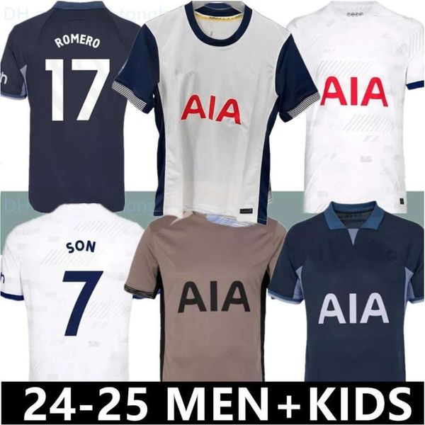 23 24 Maddison Son Soccer Jerseys Romero Kulusevski Richarlison Kulusevski 2023 2024 Van de Ven Bissouma Johnson Football Kit Spurs Men