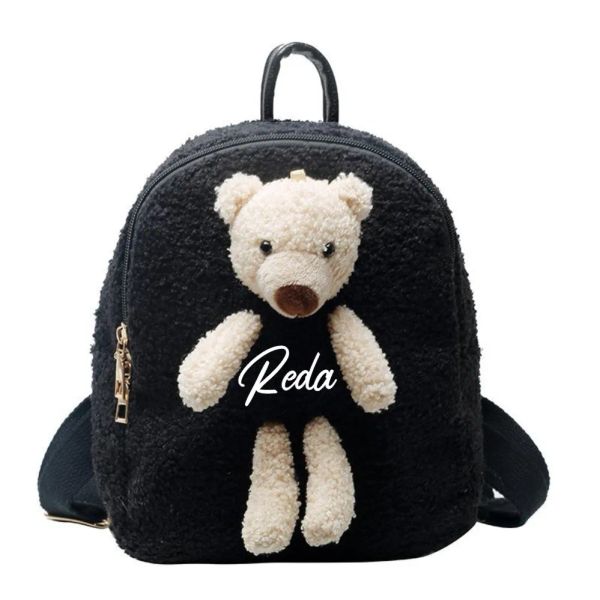 Zaini Nome personalizzato zaino iniziale con qualsiasi nome per bambini portatili da viaggio per lo shopping shopping borse a forma di orso ragazza regalo