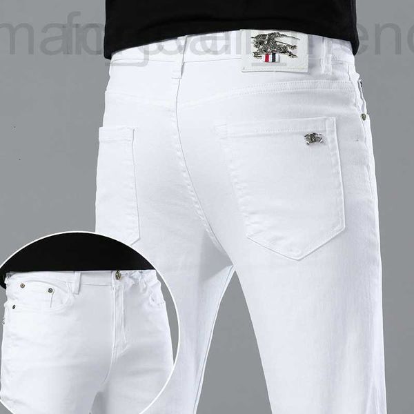 Herren Jeans Designer Strenge Auswahl der Frühlingsdünne Korean Edition Slim Fit European Pure White Marke Marke X1MJ MZ2A
