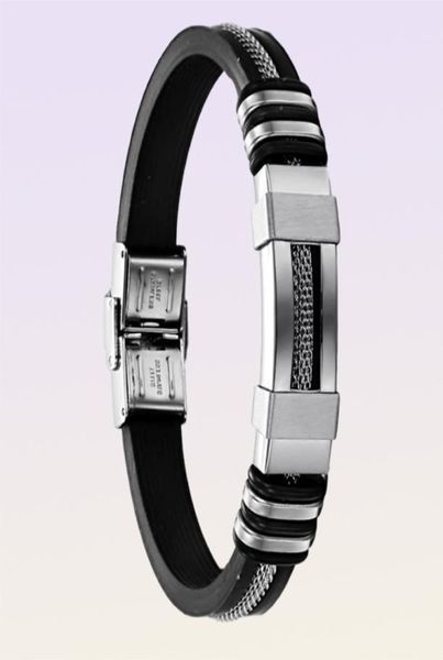 Opk Jewelry Street Fashion Gift Simple e generoso Silicone versatile Bracelet2218454