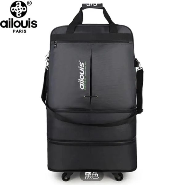 Bolsas de 32 polegadas de ar -que checou bolsa de bagagem de bagagem de bagagem de bagagem checada Men 158 saco de checkin de companhia de companhias aéreas de grande capacidade de sacos dobráveis