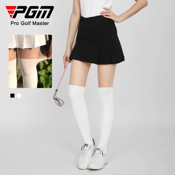 PGM Mulheres Sunscreen Golf Leggings Ladies retalhos de retalhos de meia-calça respirável menina anti gancho esportivo meias de seda finas calças magras 240419