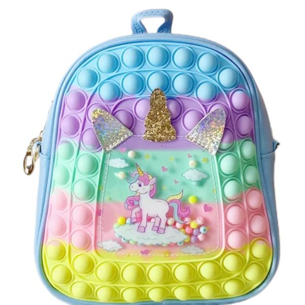 BASS BAMBINA BACCHINA SCACCHIA BACCHIO CINETTO UNICORN SILICONE BAMBINI DELLA UNZIP RAPPORTO RAINBOW NOVITÀ NELLE SCHEDAME 23CM*9CM*19CM PU E SILICONE