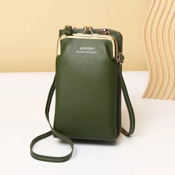 Sacchetti da sera Clip Designer Pocket Pocket Pickle per donne in pelle morbida femmina femmina crossbody ladies borsetta