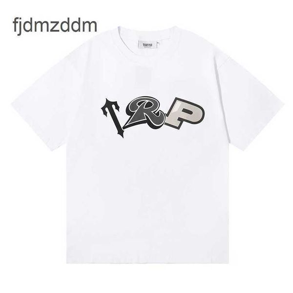 Herren- und Frauen-Trends Designer Fashion Spring- und Sommer Xiaozhongchao Trapstar Tap Letter Drucken Doppelter Yarn-Baumwoll lässige Kurzärmel-T-Shirt für Männer Frauen