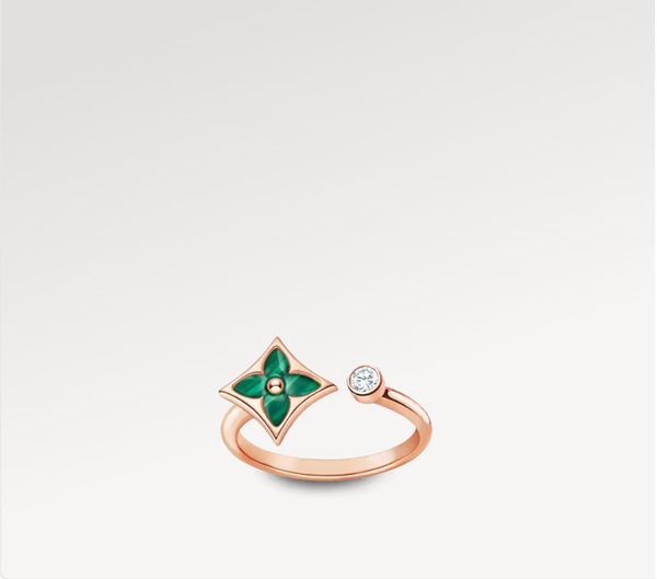 Designer Ring for Women Anello di lusso 18K Gold Month of-Pearl Red Green Rink Ringer Ringele Fashion Classic Jewelry