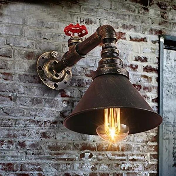 Wandlampe Loft Retro Industrial Style Aisle Bar Bekleidungsgeschäft Cafe Balkon Dekoration Wasserleitung