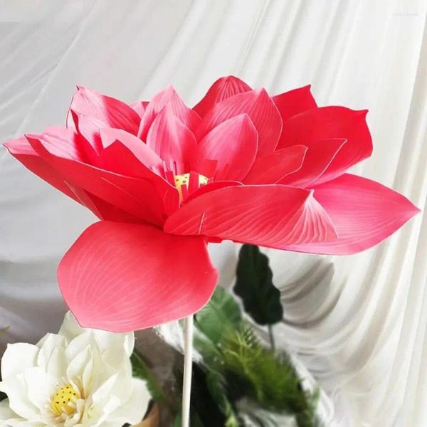 Dekorative Blumen künstlicher PE -Riese Lotus Blume Mode 40/50 cm Simulation El Decoration Home Display